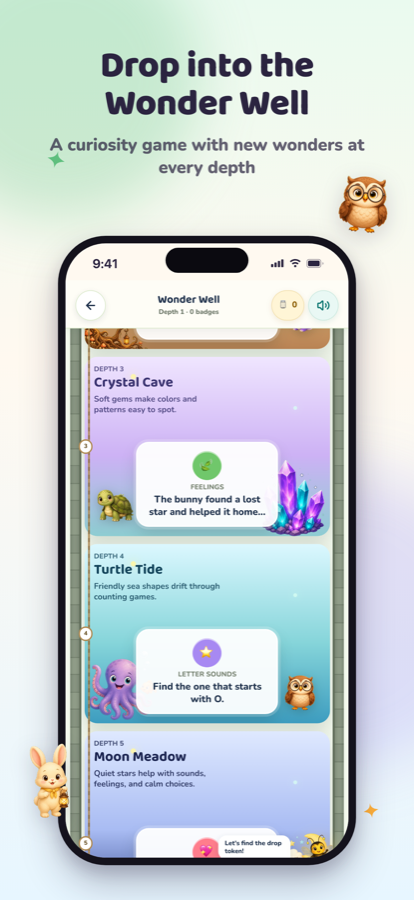 Wonder Well — a discovery game of riddles for curious kids